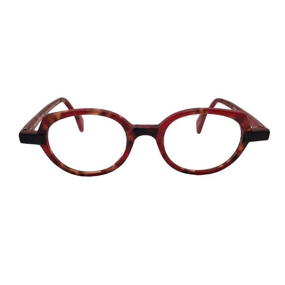 Traction Ovide Ecaberl Red Marble Frames Glasses France Round Art Frames Only - Picture 2 of 9